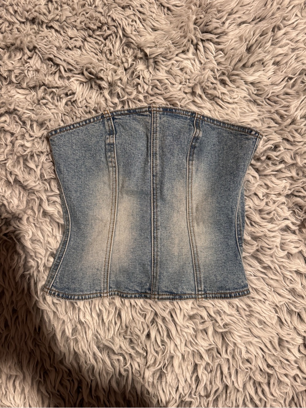 REVICE Light Wash Denim Top